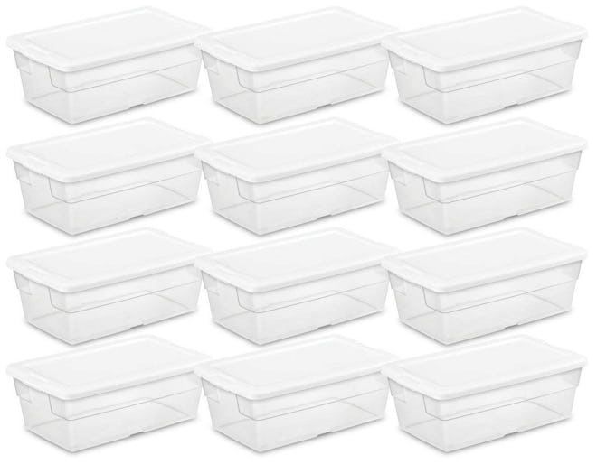 Sterilite 6-Quart Storage Boxes (12 Pack)