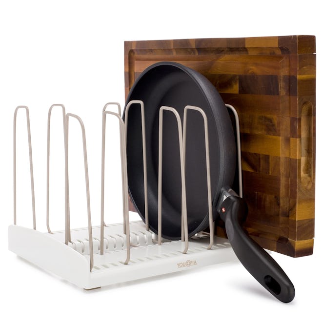 YouCopia StoreMore Adjustable Cookware Rack Pan Organizer