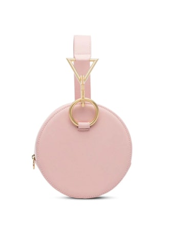 Pink Azar Leather Bracelet Bag