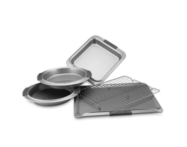 Advanced Nonstick 5-Piece Bakeware Set with Silicone Grips