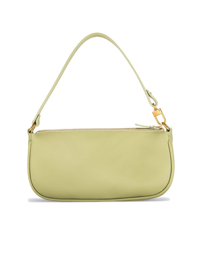 Rachel Sage Green Leather Bag