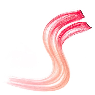 2 Pack Bubble Gum Pink Ombre Clip On Extensions
