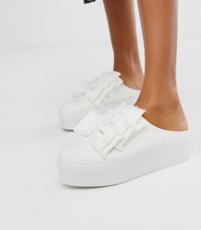 ASOS Durham bow mule trainers