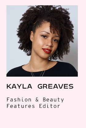 A portrait of Kayla Greaves, fashion and beauty features editor