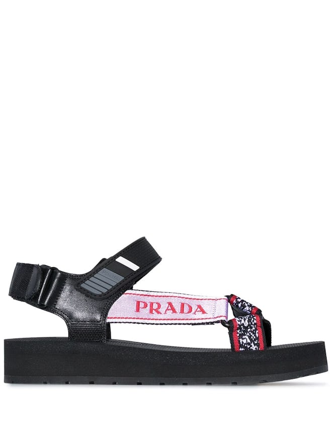 Logo Embroidered Sandals