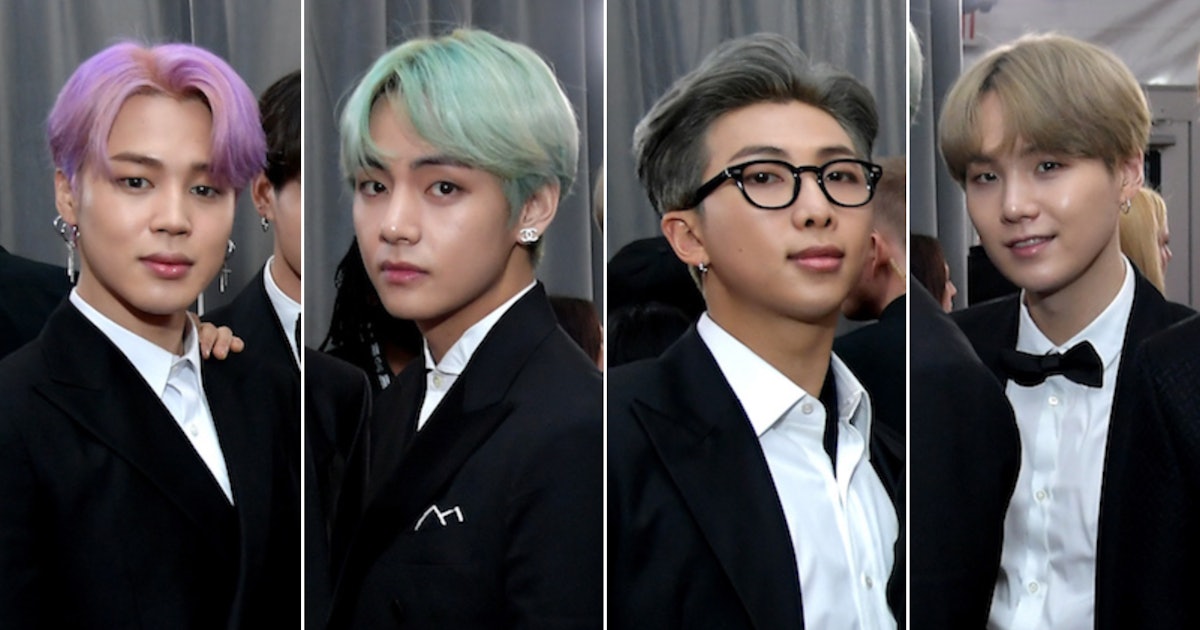 These Photos Of BTS' Jimin, V, RM, & Suga's New Hair Colors In Hong Kong  Have ARMYs Weak