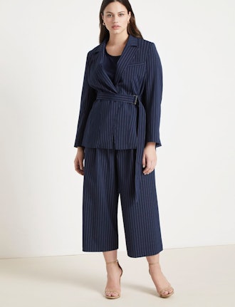 Jason Wu/ELOQUII Pinstripe Culotte Trouser