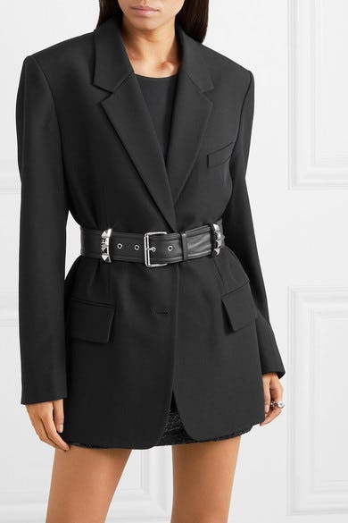 Oversized belted clearance blazer