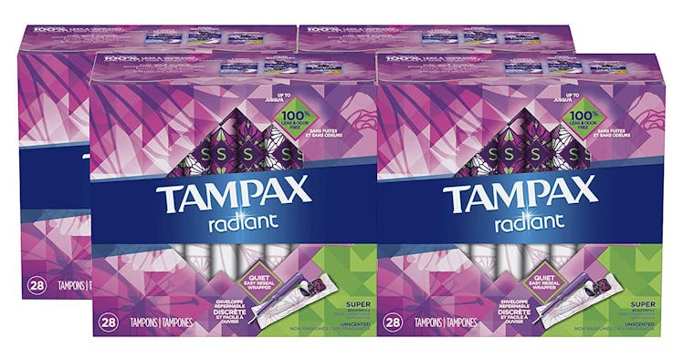 Tampax Radiant Super Plus Absorbency Tampons (128-Count)