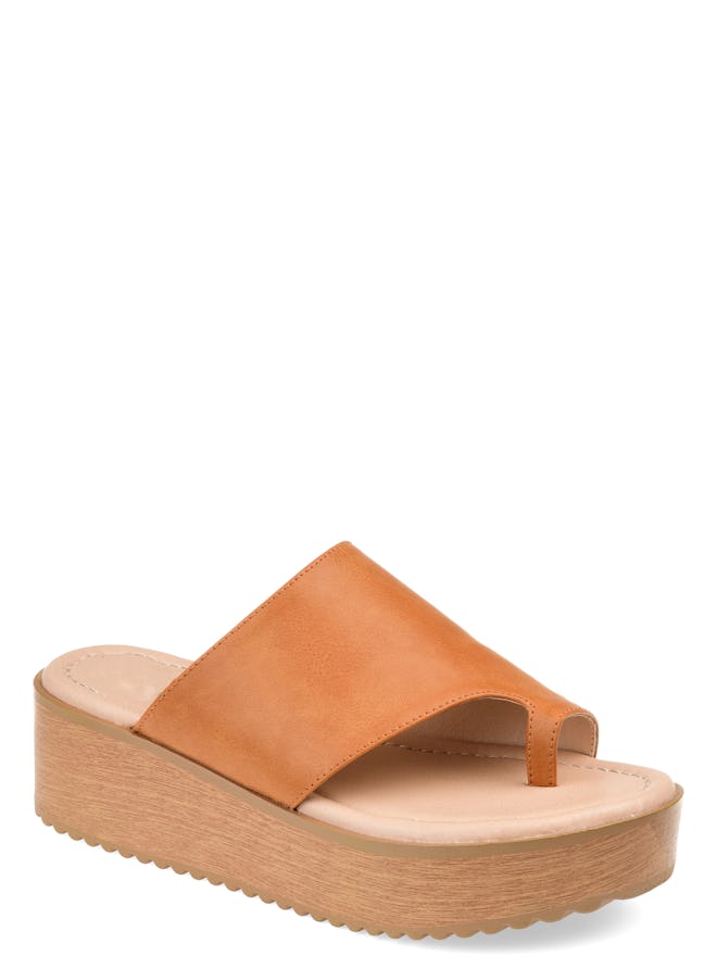 Brinley Co. Womens Comfort Platform Slip-on Sandal