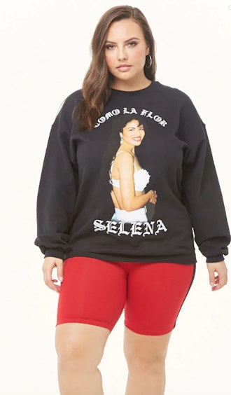 Selena Graphic Plus Size Sweatshirt