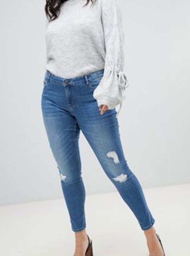 Vero Moda Shape Up Distressed Skinny Jean