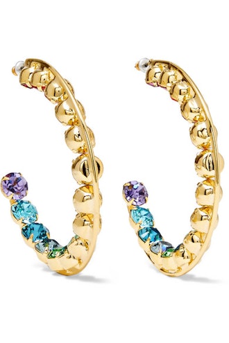 Spectrum Gold-Plated Swarovski Crystal Earrings
