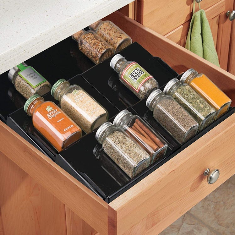 mDesign Adjustable Spice Organizer