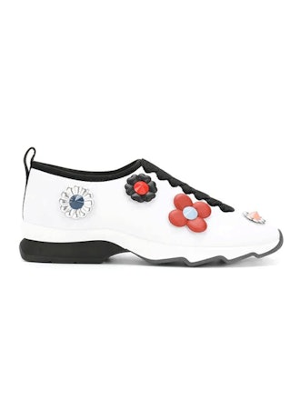 Flower Appliqué Sneakers