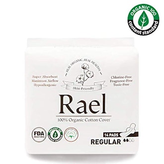 Rael Organic Cotton Menstrual Pads (14-Count)