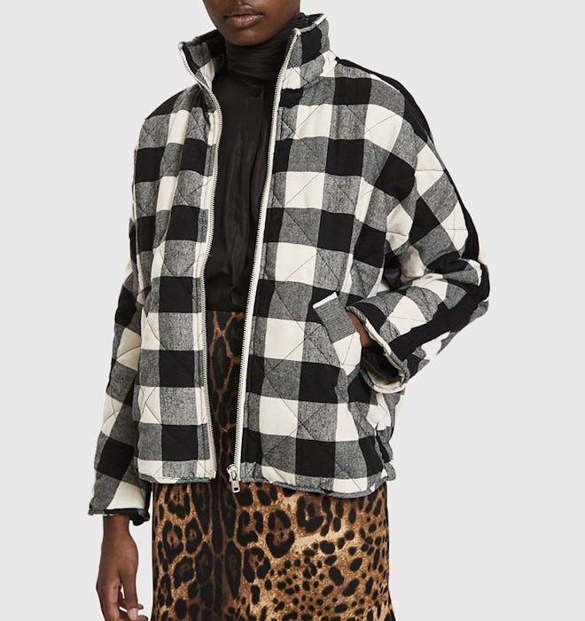 Ayda Quilted Plaid Jacket