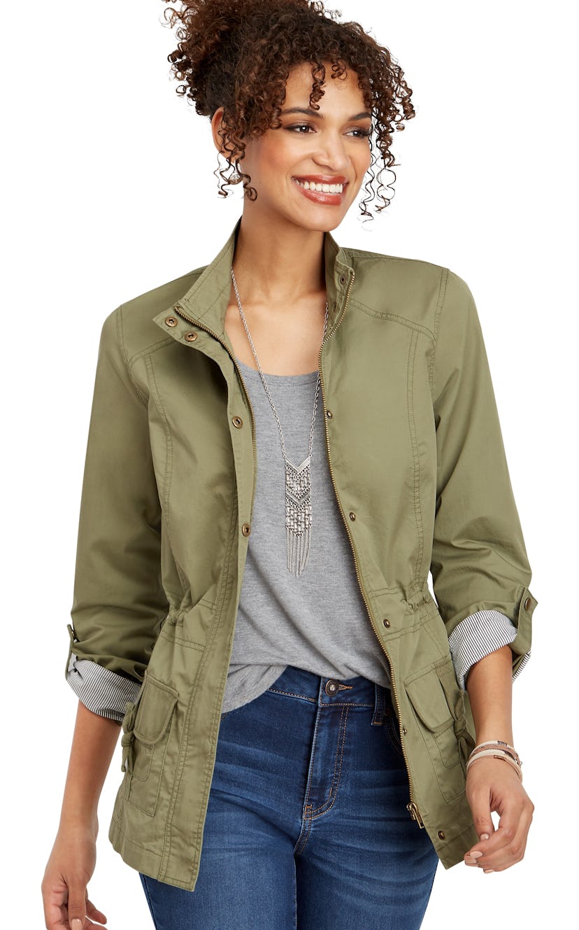 maurices  Stripe Lined Anorak Jacket
