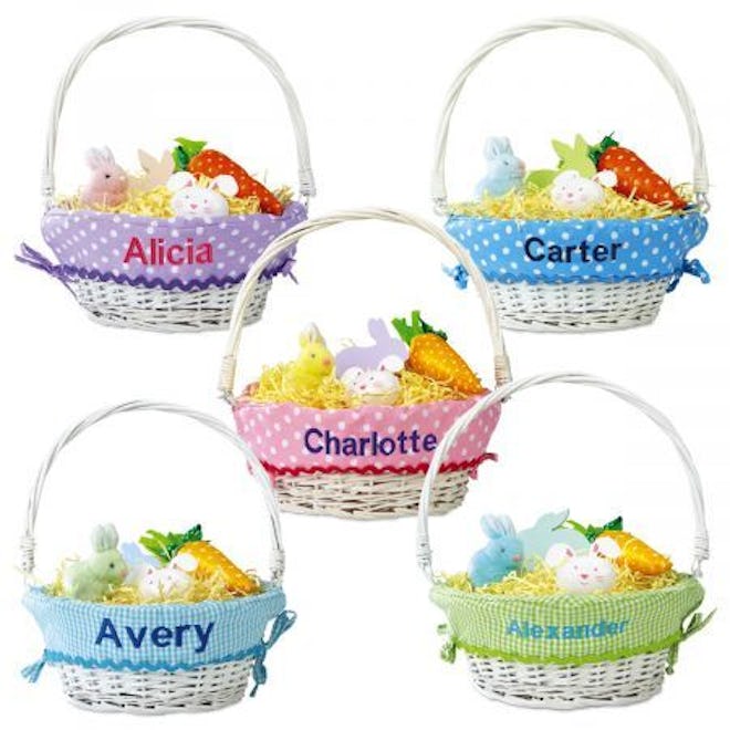 Personalized Easter Baskets with Liners