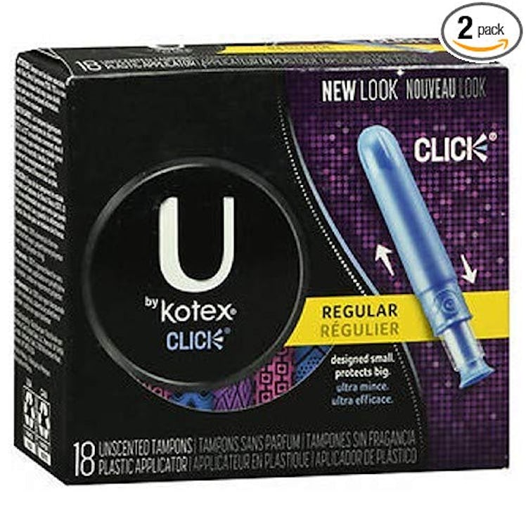 U by Kotex Click Regular Absorbency Tampons (18-Count, 2-Pack)