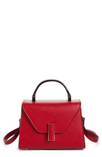 Iside Mini Top Handle Bag in Red