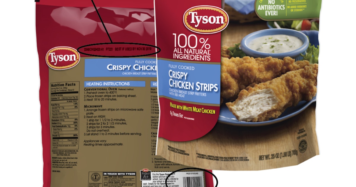 Tyson Foods Is Recalling Chicken Strips Because Of Potential Metal Contamination, The USDA Reports