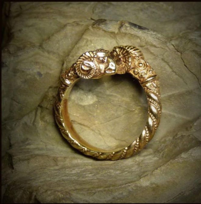 Aries Vintage Greek Ring