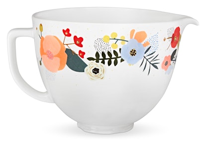 5 Quart Whispering Floral Ceramic Bowl