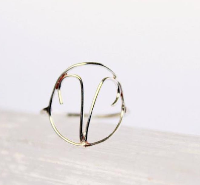 Sterling Silver Aries Ring