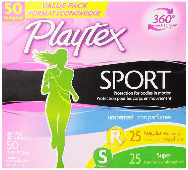 Playtex Sport Tampons, Regular and Super Multi-Pack, 50 Count
