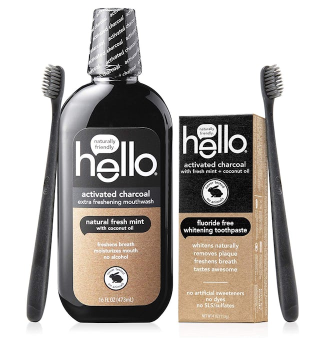 Hello Oral Care Activated Charcoal Dental Care Set