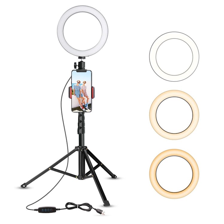 UBeesize Selfie Ring Light With Tripod Stand