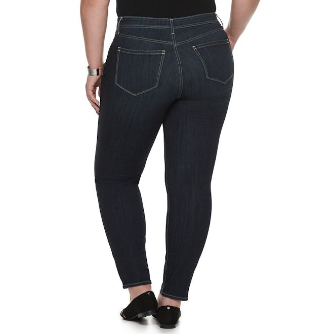 EVRI All About Comfort Midrise Skinny Less Curvy Jeans