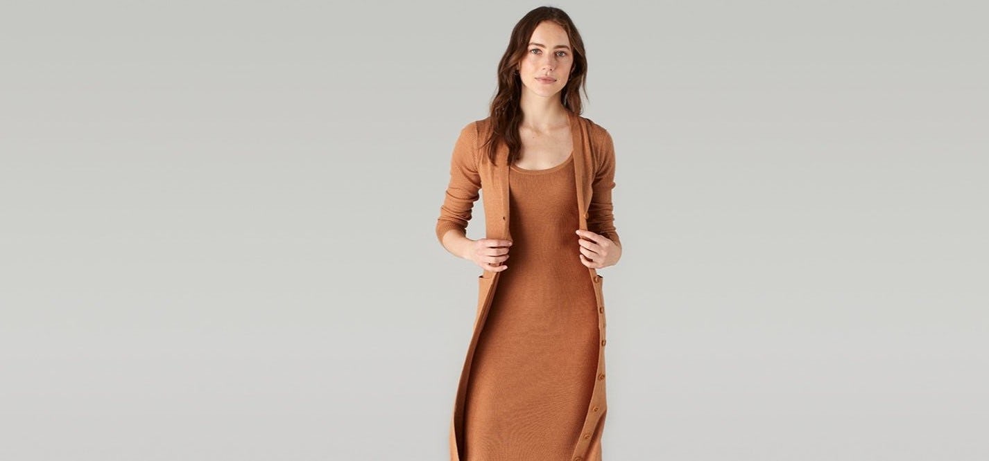 naadam cardigan dress