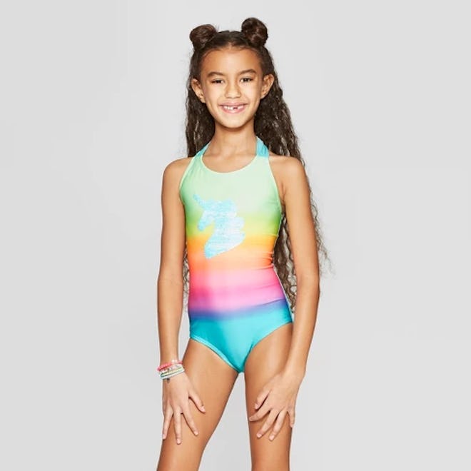 Girls' Flip Sequins Time to Shine One Piece Swimsuit - Cat & Jack™