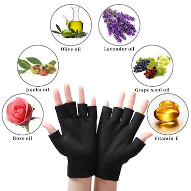 LANGFON Moisturizing Fingerless Gloves