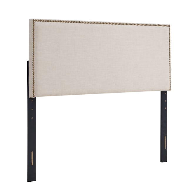 Basic Square Upholstered Adjustable Headboard - Queen/Full - Beige