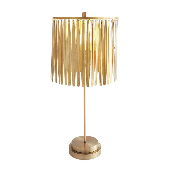 Golden Feather Table Lamp