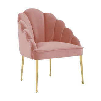 Daisy Petite Blush Velvet Chair