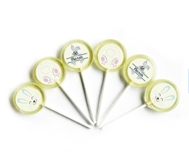 Personalized Easter Bunny Lollipops (6-piece)