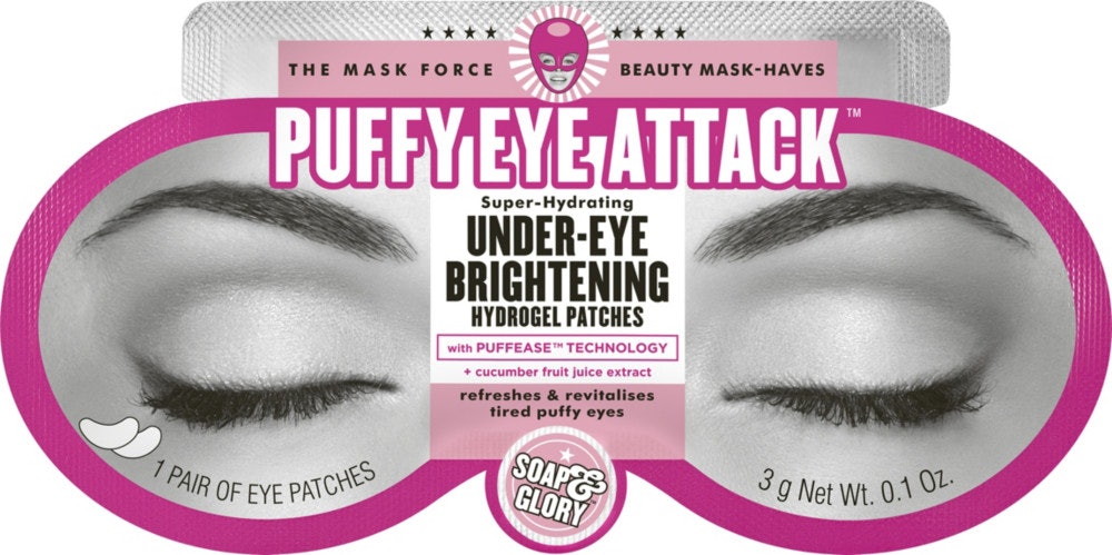  Soap & Glory Puffy Eye Attack Super-Hydrating Under-Eye Brightening Hydrogel Patches
