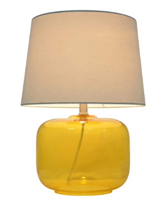 Glass Table Lamp Yellow (Includes CFL bulb) - Pillowfort™