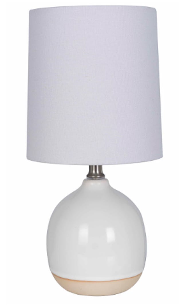 Round Ceramic Table Lamp White (Includes Energy Efficient Light Bulb) - Threshold™