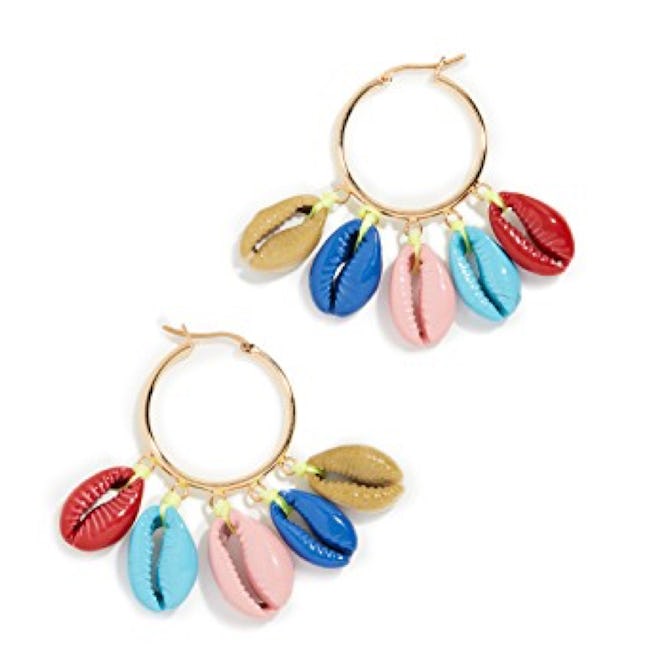 Rainbow Shell Earrings  
