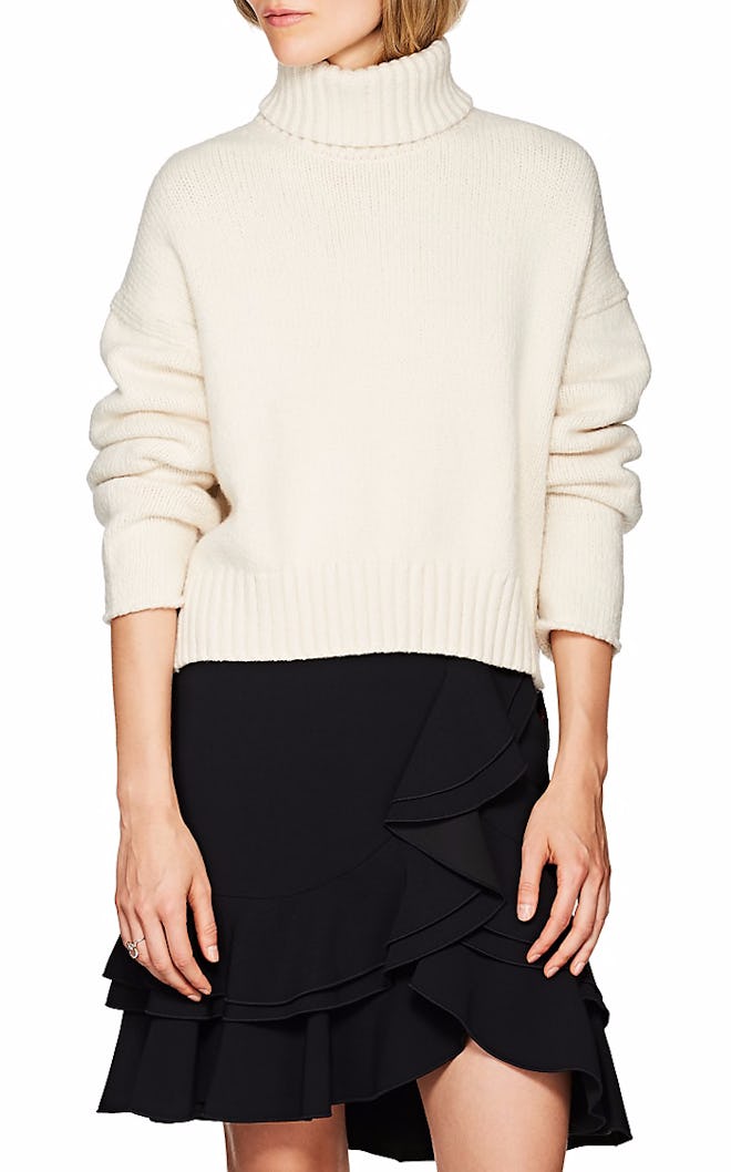 Cotton-Blend Turtleneck Sweater