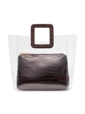 Shirley Leather and PVC Tote Bag