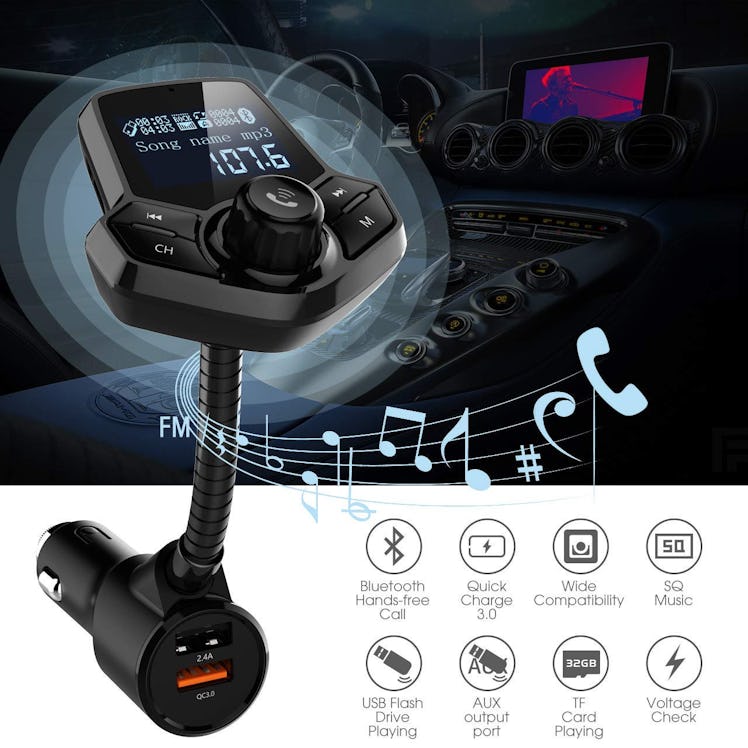 JFONG In-Car Bluetooth FM Transmitter