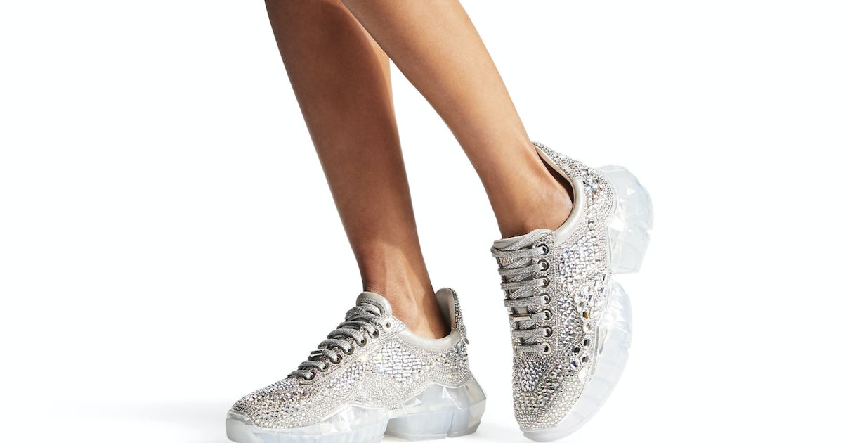 Diamond encrusted trainers Clearance
