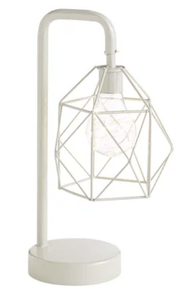Petite Modern Gray LED Table Lamp