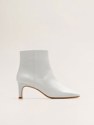 Heel Leather Ankle Boots
